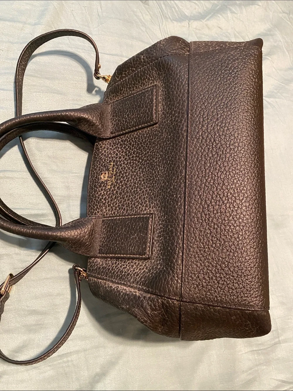 kate spade pebbled leather